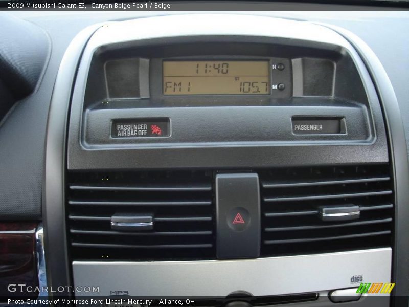 Canyon Beige Pearl / Beige 2009 Mitsubishi Galant ES