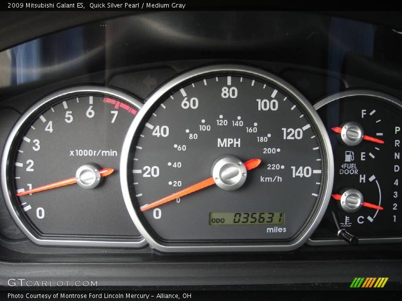 Quick Silver Pearl / Medium Gray 2009 Mitsubishi Galant ES