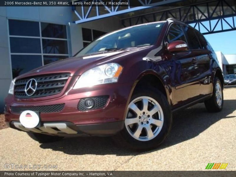 Barolo Red Metallic / Macadamia 2006 Mercedes-Benz ML 350 4Matic