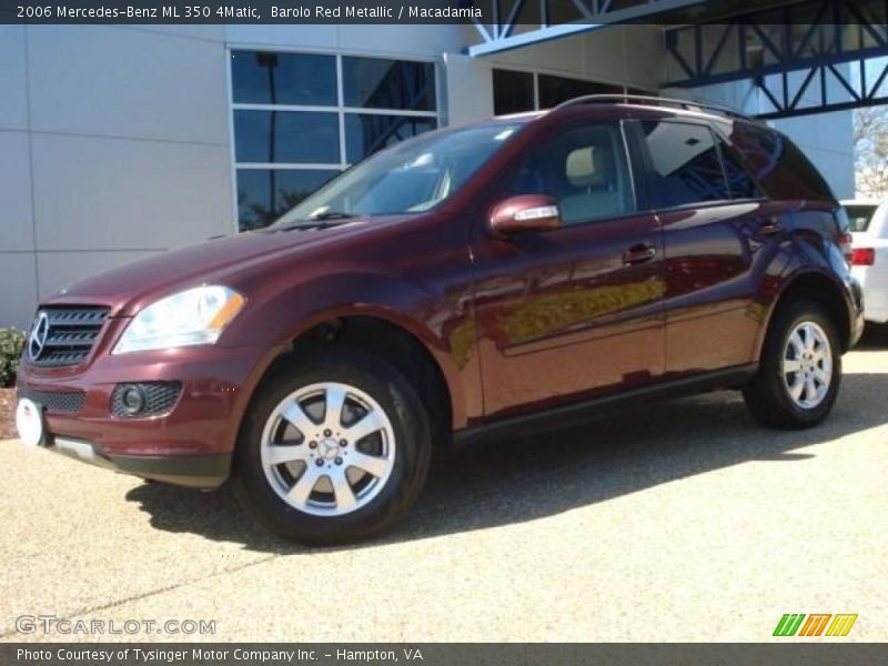 Barolo Red Metallic / Macadamia 2006 Mercedes-Benz ML 350 4Matic