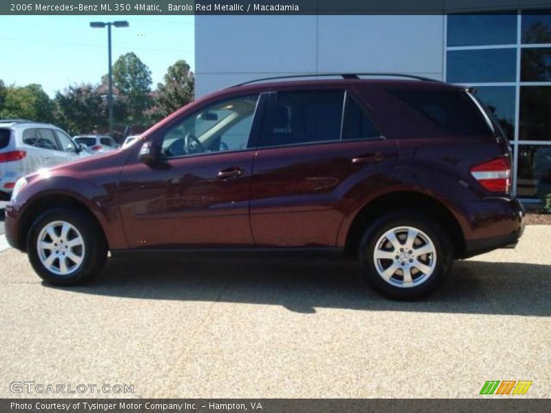 Barolo Red Metallic / Macadamia 2006 Mercedes-Benz ML 350 4Matic