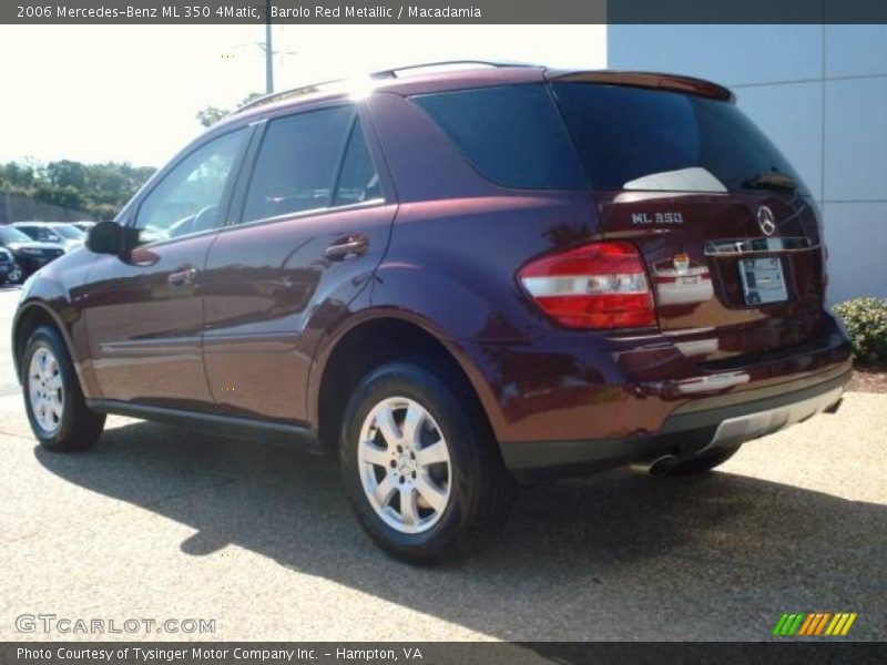 Barolo Red Metallic / Macadamia 2006 Mercedes-Benz ML 350 4Matic