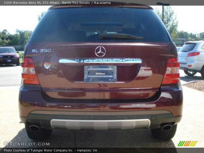 Barolo Red Metallic / Macadamia 2006 Mercedes-Benz ML 350 4Matic