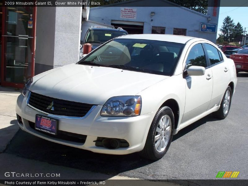 Dover White Pearl / Black 2009 Mitsubishi Galant ES