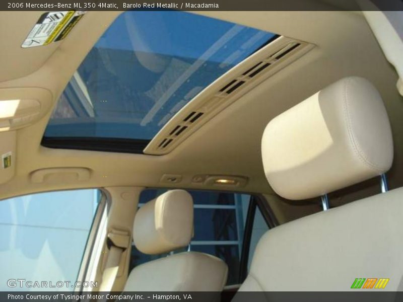 Barolo Red Metallic / Macadamia 2006 Mercedes-Benz ML 350 4Matic