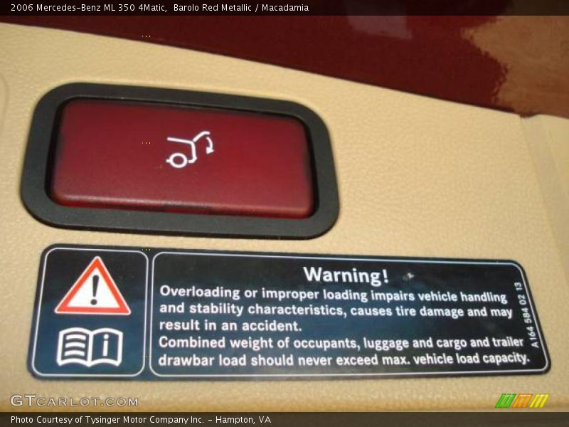Barolo Red Metallic / Macadamia 2006 Mercedes-Benz ML 350 4Matic