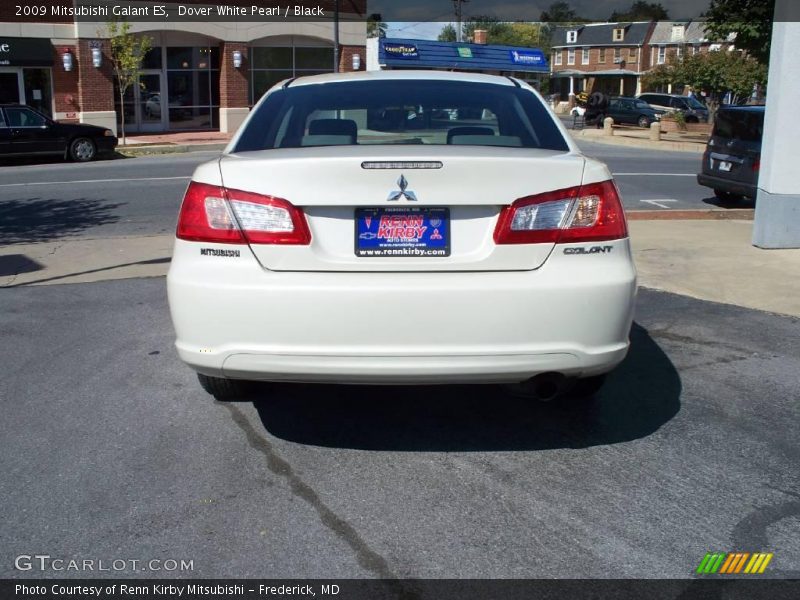 Dover White Pearl / Black 2009 Mitsubishi Galant ES