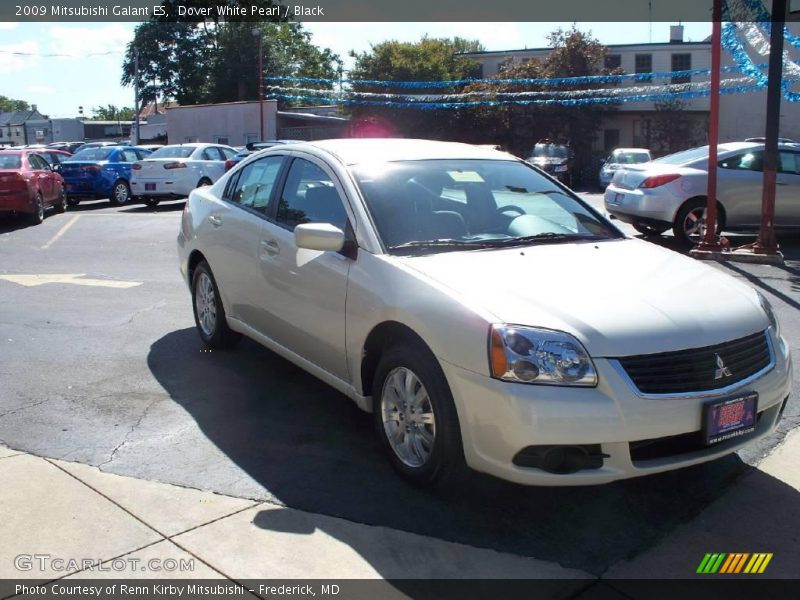 Dover White Pearl / Black 2009 Mitsubishi Galant ES