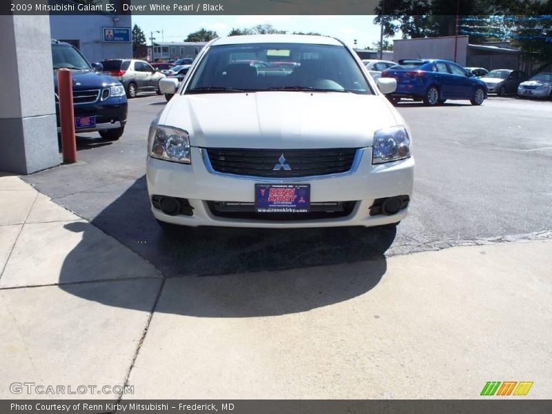 Dover White Pearl / Black 2009 Mitsubishi Galant ES