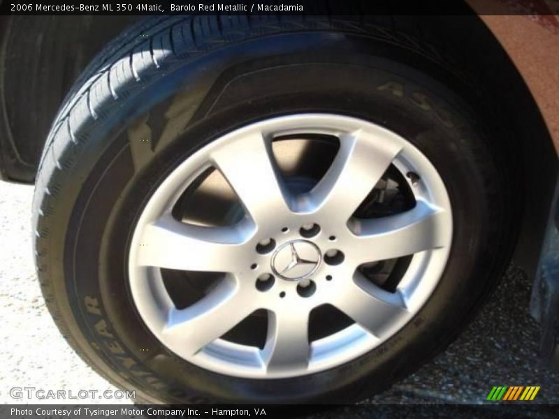 Barolo Red Metallic / Macadamia 2006 Mercedes-Benz ML 350 4Matic