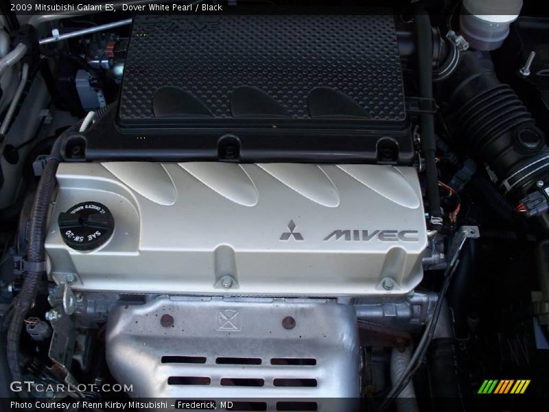 Dover White Pearl / Black 2009 Mitsubishi Galant ES