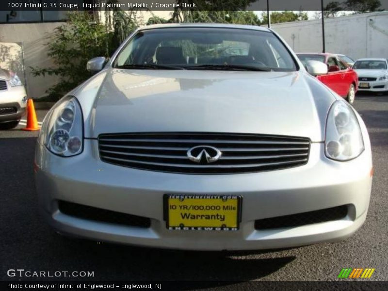Liquid Platinum Metallic / Graphite Black 2007 Infiniti G 35 Coupe