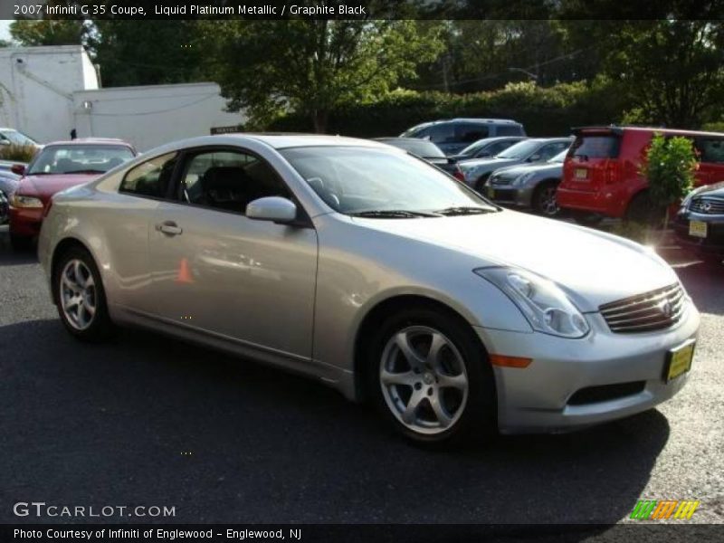 Liquid Platinum Metallic / Graphite Black 2007 Infiniti G 35 Coupe
