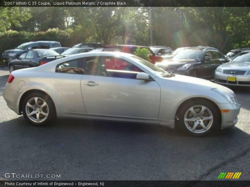 Liquid Platinum Metallic / Graphite Black 2007 Infiniti G 35 Coupe