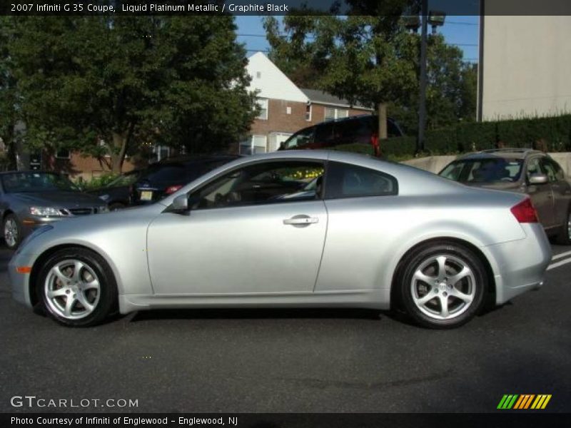 Liquid Platinum Metallic / Graphite Black 2007 Infiniti G 35 Coupe