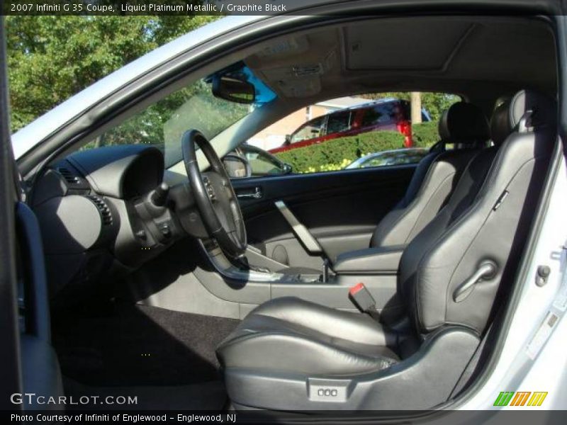 Liquid Platinum Metallic / Graphite Black 2007 Infiniti G 35 Coupe