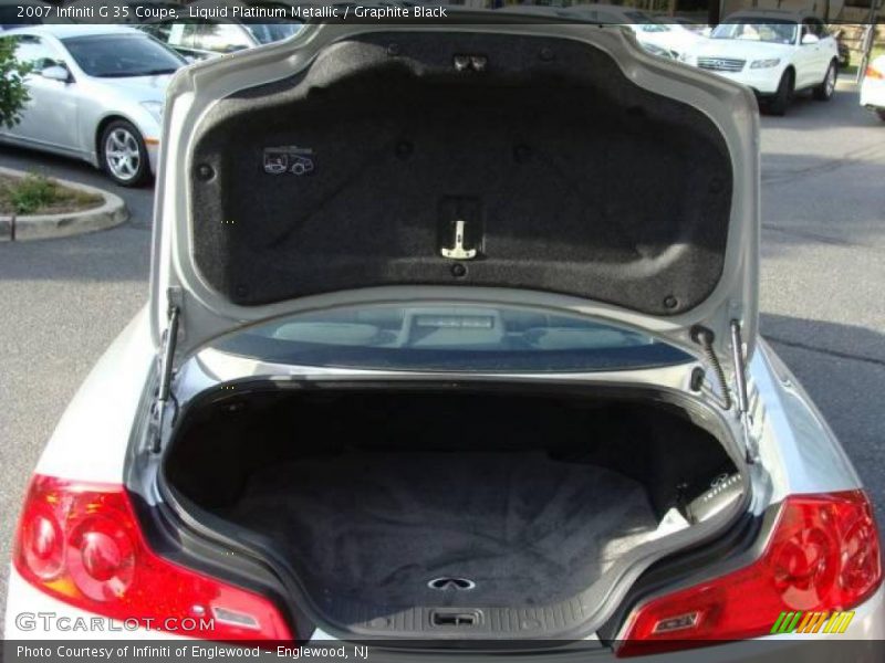 Liquid Platinum Metallic / Graphite Black 2007 Infiniti G 35 Coupe