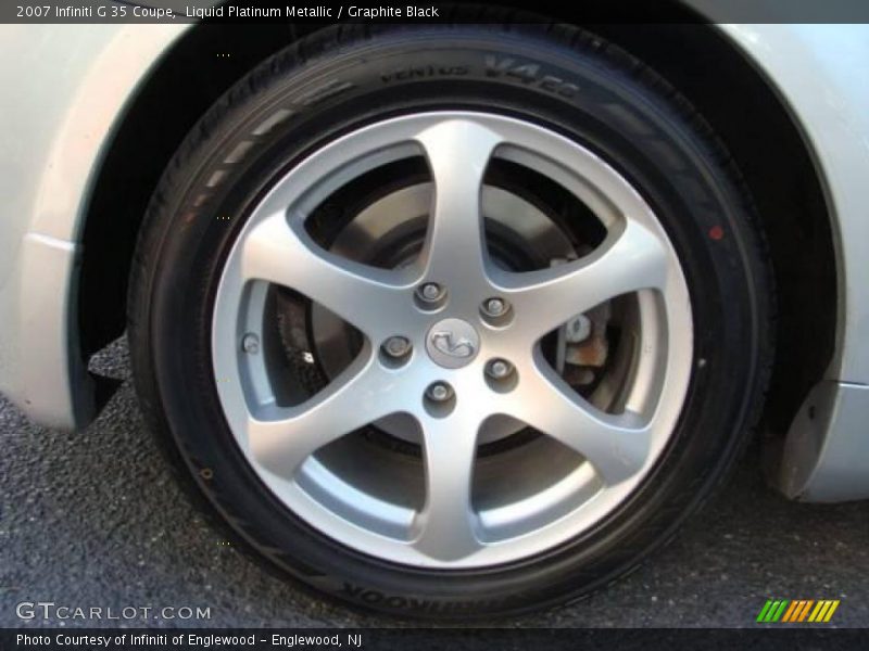 Liquid Platinum Metallic / Graphite Black 2007 Infiniti G 35 Coupe