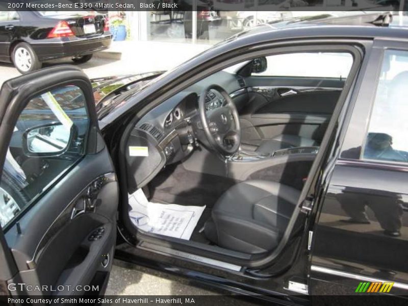 Black / Black 2007 Mercedes-Benz E 350 4Matic Sedan