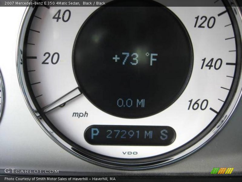 Black / Black 2007 Mercedes-Benz E 350 4Matic Sedan