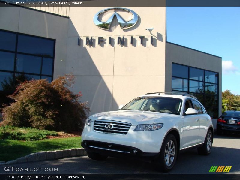 Ivory Pearl / Wheat 2007 Infiniti FX 35 AWD
