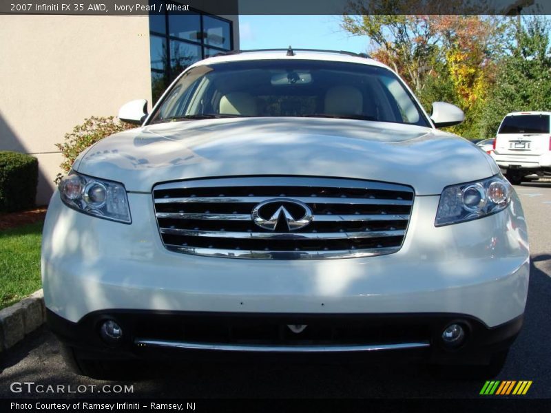 Ivory Pearl / Wheat 2007 Infiniti FX 35 AWD