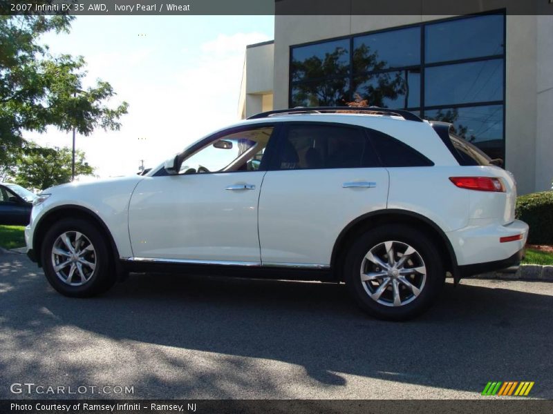 Ivory Pearl / Wheat 2007 Infiniti FX 35 AWD