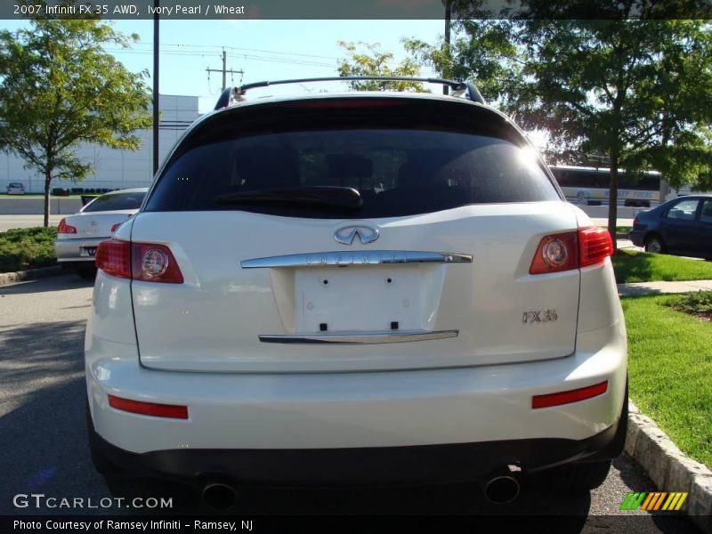 Ivory Pearl / Wheat 2007 Infiniti FX 35 AWD