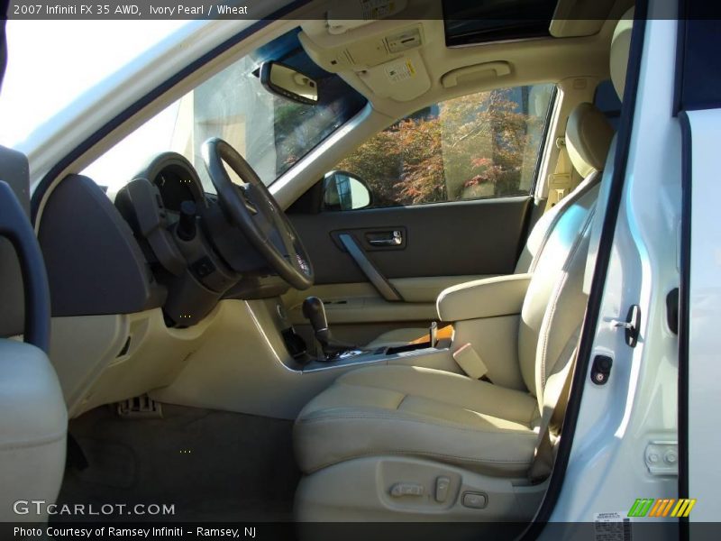 Ivory Pearl / Wheat 2007 Infiniti FX 35 AWD