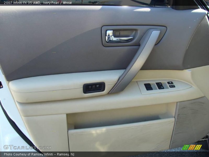 Ivory Pearl / Wheat 2007 Infiniti FX 35 AWD