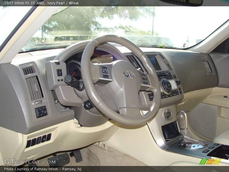 Ivory Pearl / Wheat 2007 Infiniti FX 35 AWD