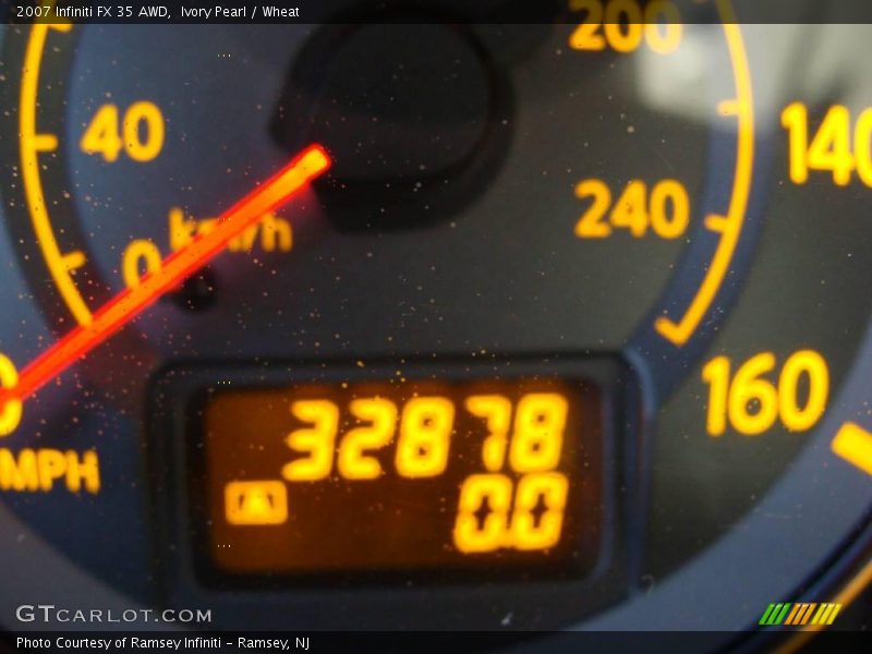 Ivory Pearl / Wheat 2007 Infiniti FX 35 AWD