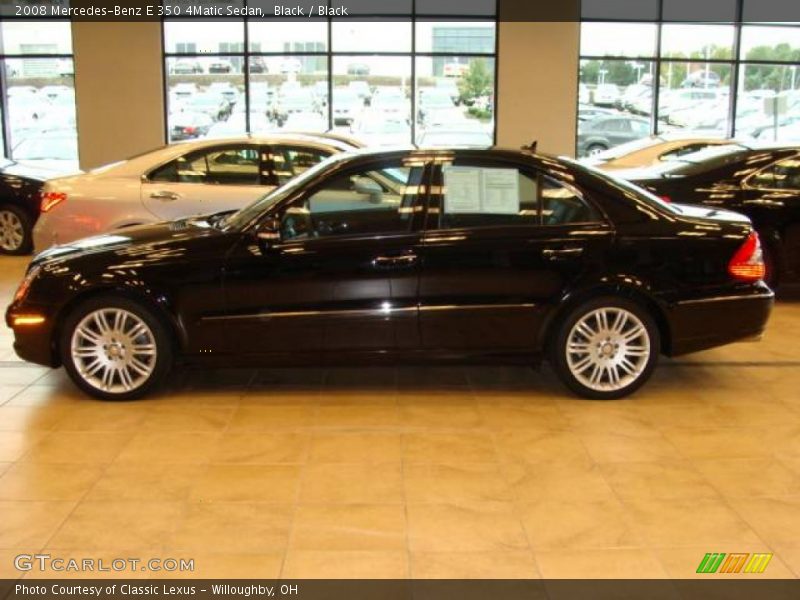 Black / Black 2008 Mercedes-Benz E 350 4Matic Sedan