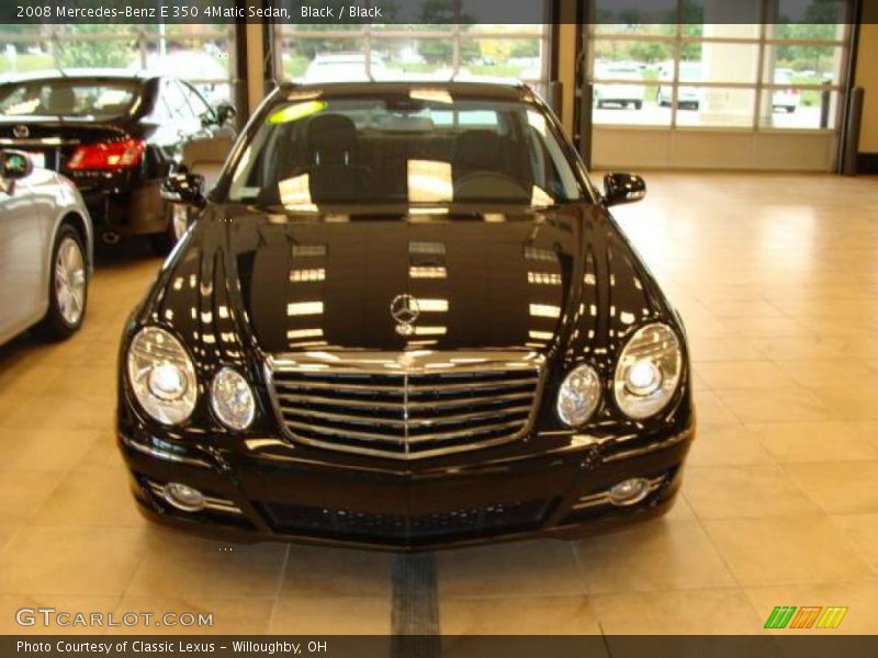 Black / Black 2008 Mercedes-Benz E 350 4Matic Sedan