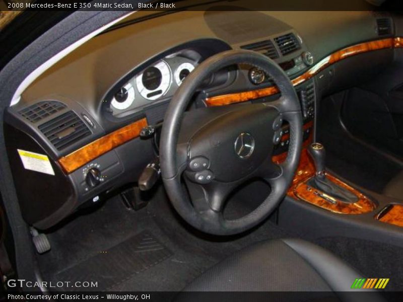 Black / Black 2008 Mercedes-Benz E 350 4Matic Sedan