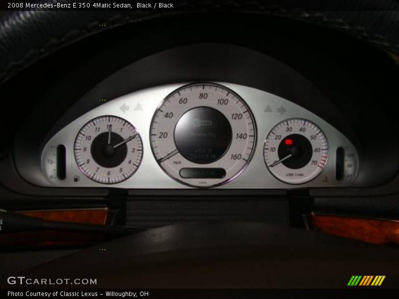 Black / Black 2008 Mercedes-Benz E 350 4Matic Sedan