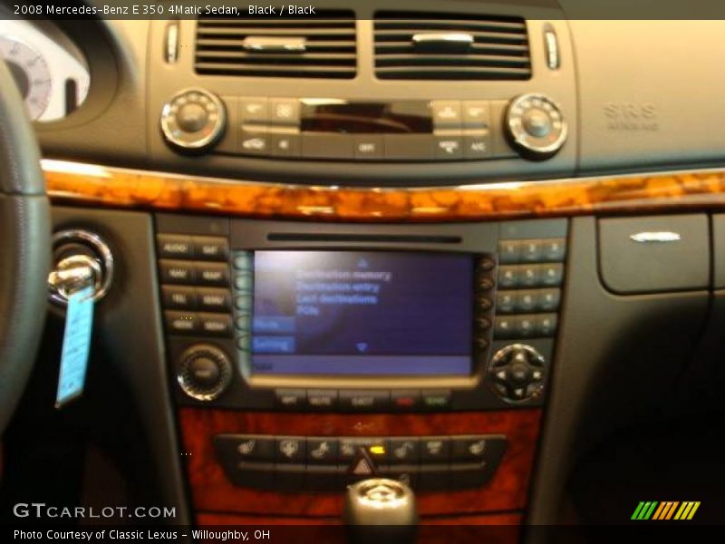 Black / Black 2008 Mercedes-Benz E 350 4Matic Sedan
