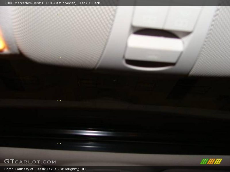 Black / Black 2008 Mercedes-Benz E 350 4Matic Sedan
