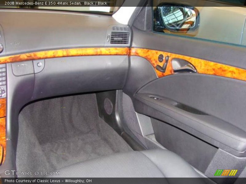 Black / Black 2008 Mercedes-Benz E 350 4Matic Sedan