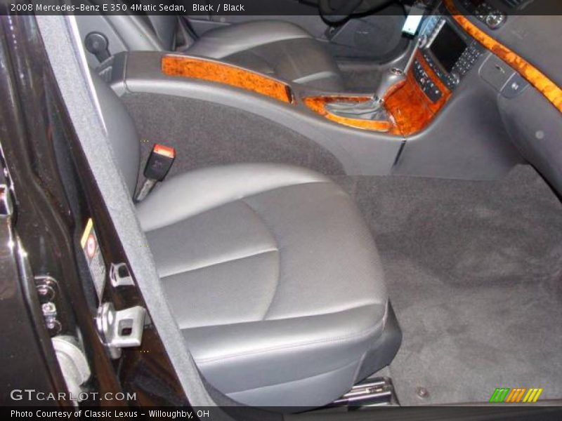 Black / Black 2008 Mercedes-Benz E 350 4Matic Sedan