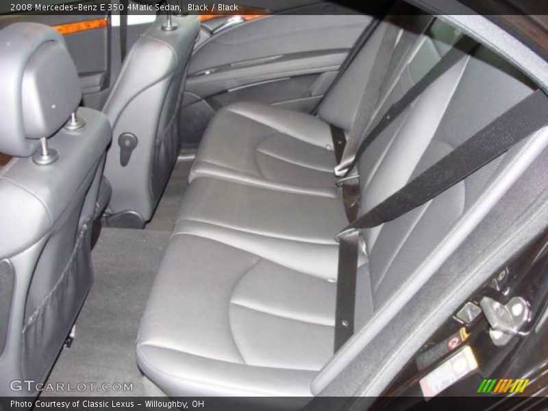 Black / Black 2008 Mercedes-Benz E 350 4Matic Sedan