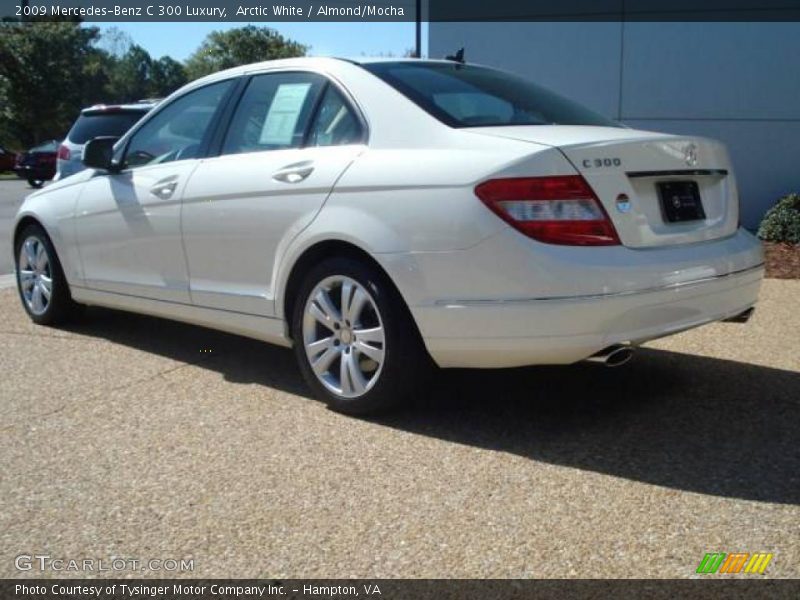 Arctic White / Almond/Mocha 2009 Mercedes-Benz C 300 Luxury