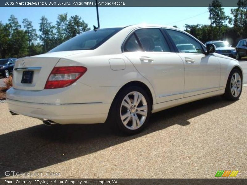 Arctic White / Almond/Mocha 2009 Mercedes-Benz C 300 Luxury
