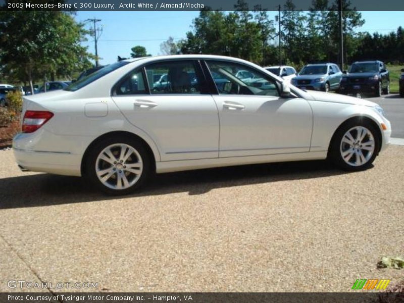 Arctic White / Almond/Mocha 2009 Mercedes-Benz C 300 Luxury