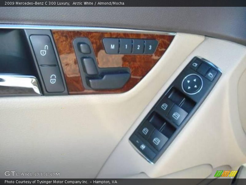 Arctic White / Almond/Mocha 2009 Mercedes-Benz C 300 Luxury