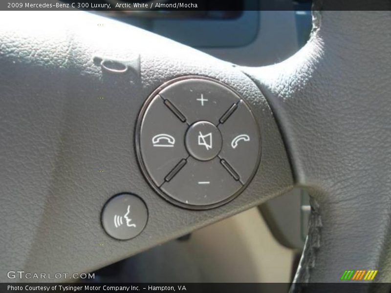 Arctic White / Almond/Mocha 2009 Mercedes-Benz C 300 Luxury