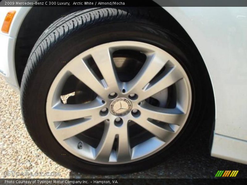 Arctic White / Almond/Mocha 2009 Mercedes-Benz C 300 Luxury