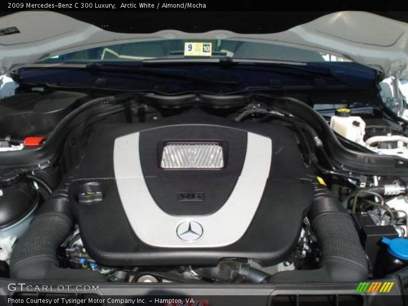 Arctic White / Almond/Mocha 2009 Mercedes-Benz C 300 Luxury