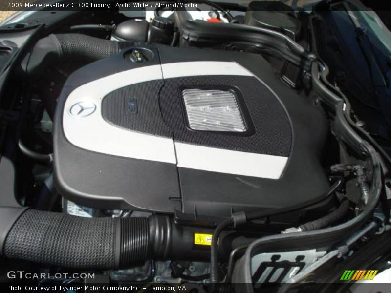 Arctic White / Almond/Mocha 2009 Mercedes-Benz C 300 Luxury