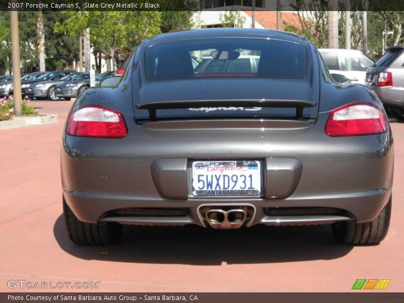 Slate Grey Metallic / Black 2007 Porsche Cayman S